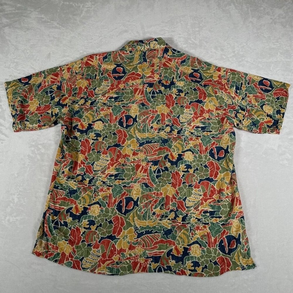 Disney Tori Richard Hawaiian Shirt Men Size M Short Sleeve Made in USA RARE EUC - Picture 9 of 9